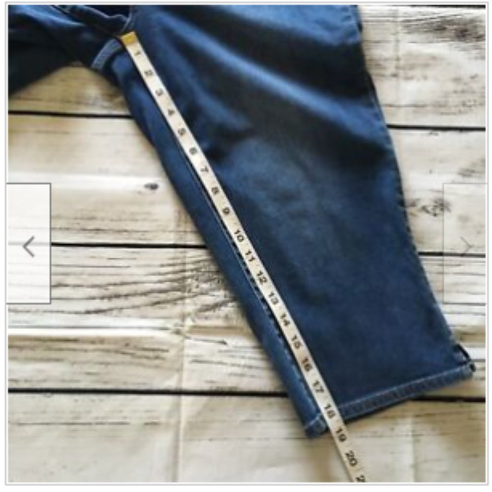 Talbots Capri Crop Pants Blue Denim Pockets‎ - Picture 8 of 8
